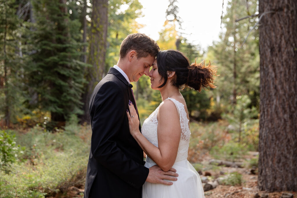 dreamy forest elopement photos at Eagle Rock, Lake Tahoe