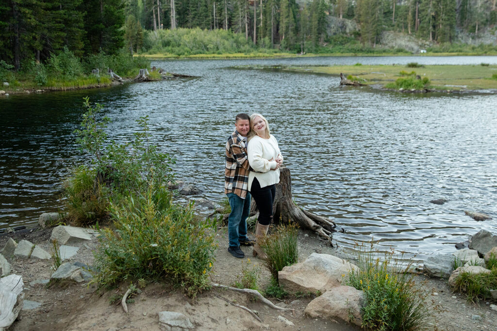 couple at Lily Lake