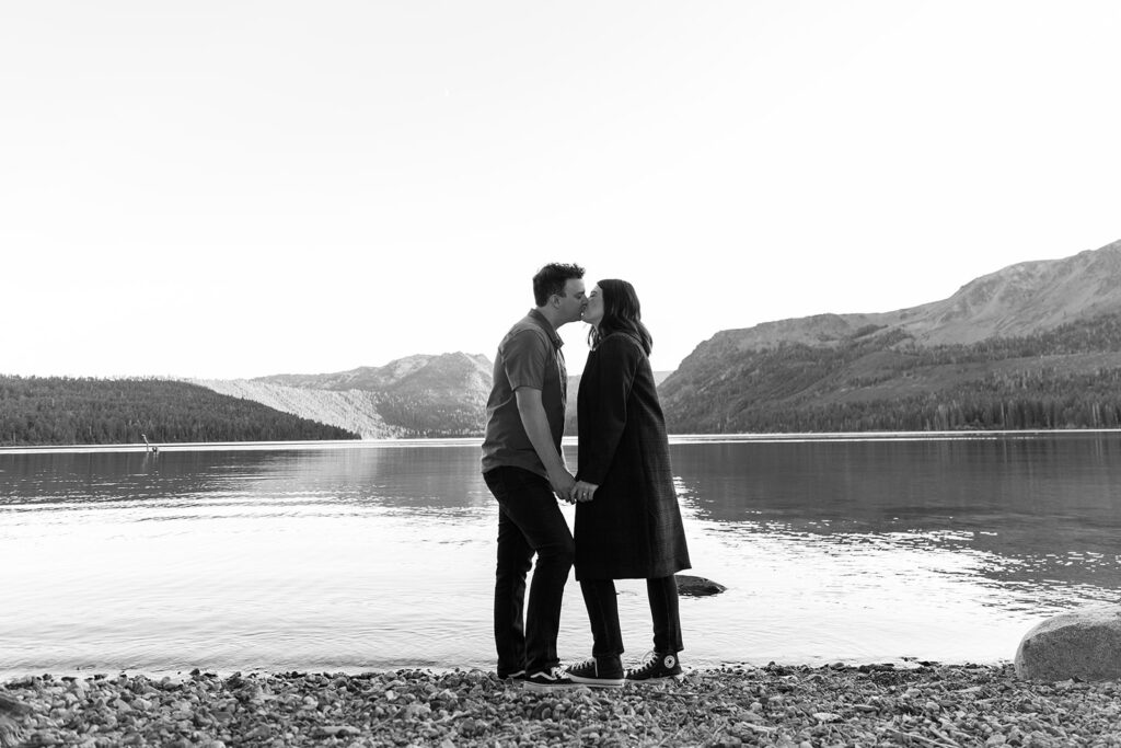 surprise proposal at fallen leaf lake, lake tahoe