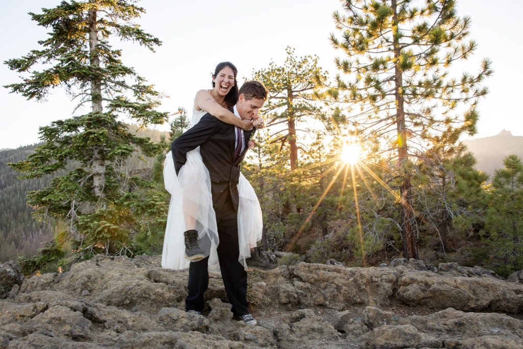 eagle rock elopement in lake tahoe