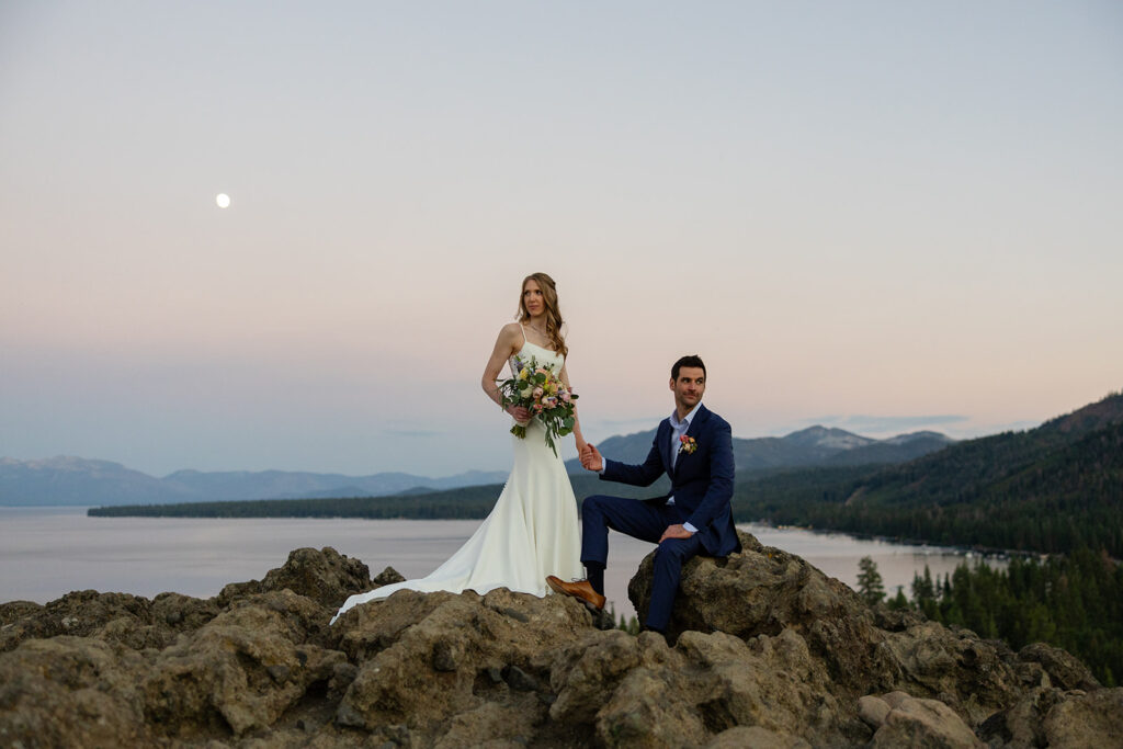 eagle rock elopement in lake tahoe