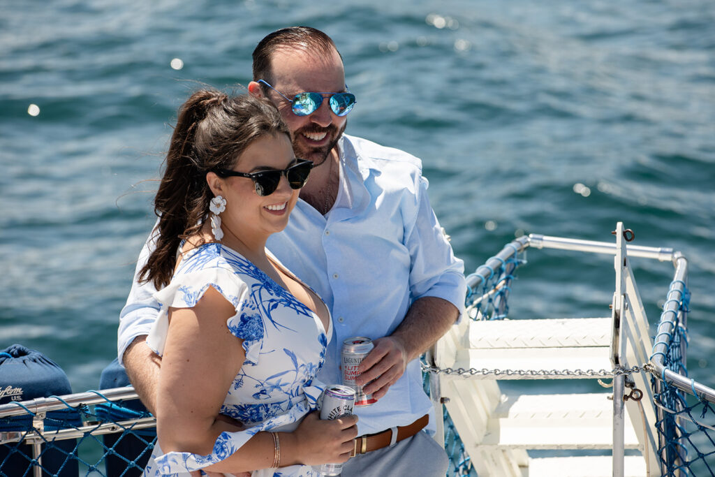 elopement boat party on lake tahoe