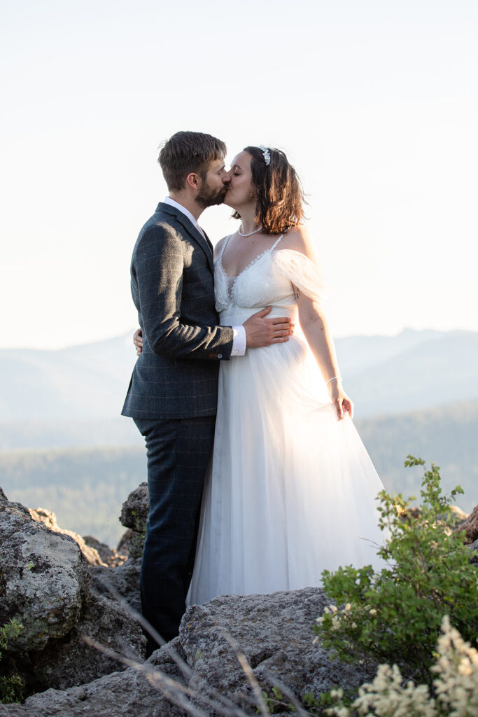 romantic full day elopement in lake tahoe with water views