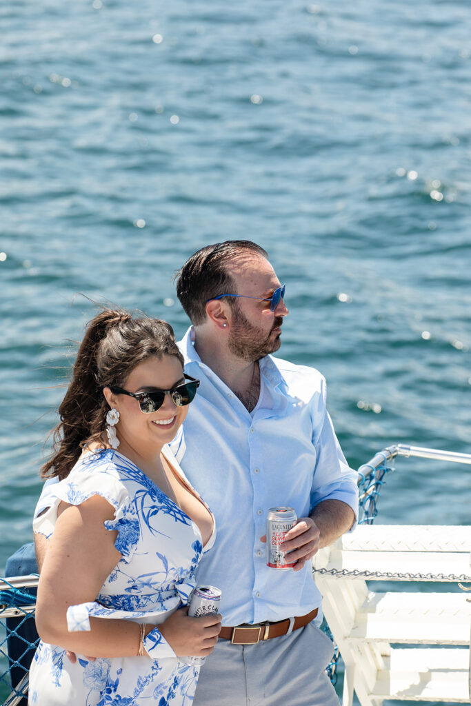 elopement boat party on lake tahoe