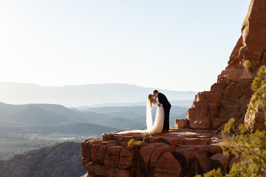 dreamy golden hour elopement in sedona, arizona