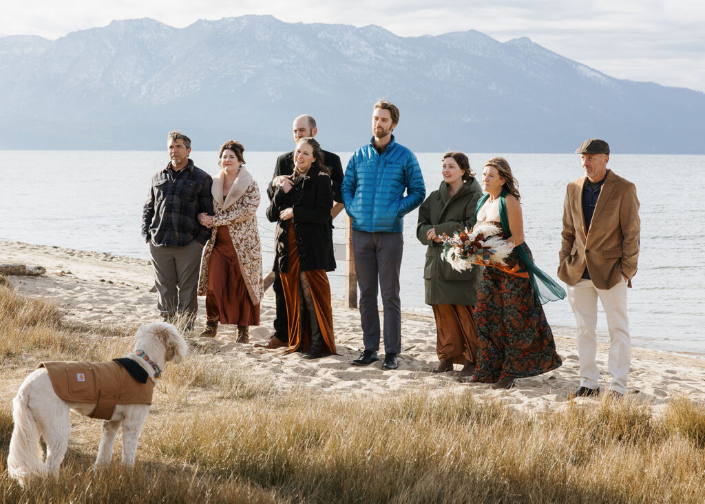 an unplugged ceremony in lake tahoe for a beautiful elopement day