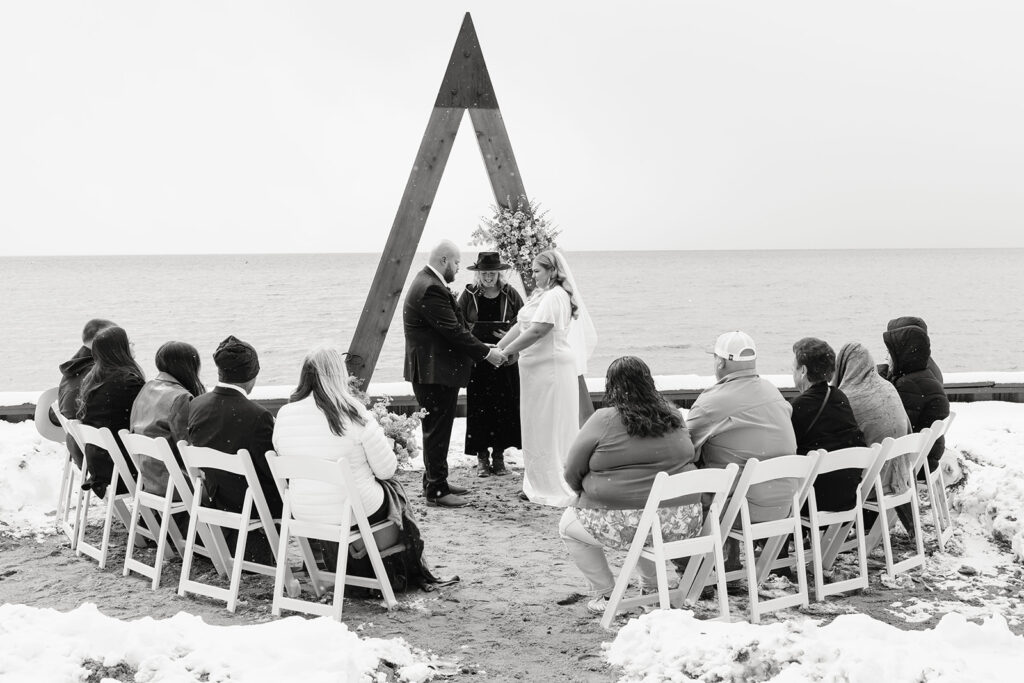 an unplugged ceremony in lake tahoe for a beautiful elopement day