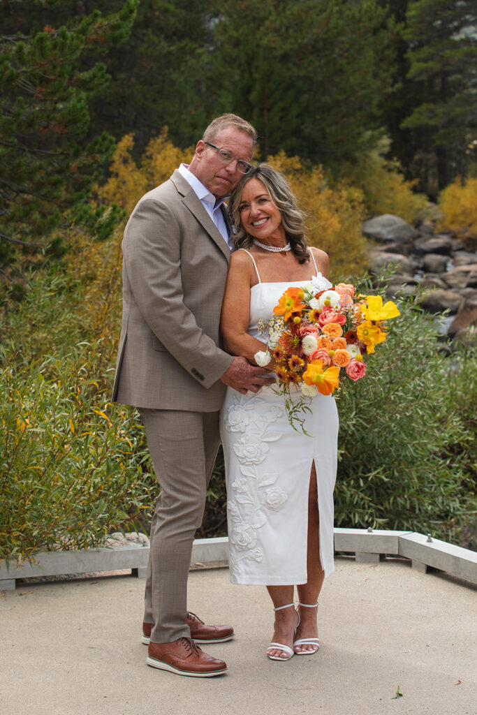 bride and groom during intimate desolation hotel wedding in lake tahoe