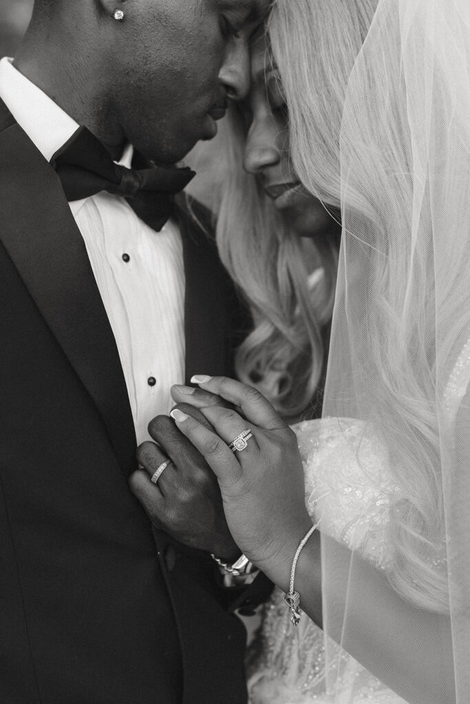 adventurous black couple during their lake tahoe elopement
