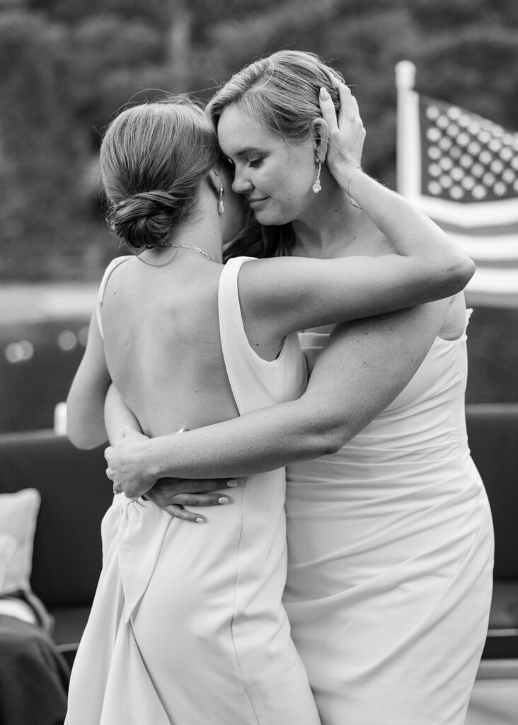 two brides slow dancing during their lake tahoe micro wedding
