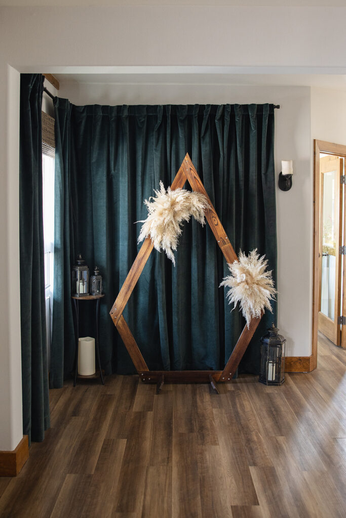 mountain high wedding chapel ceremony set up in lake tahoe